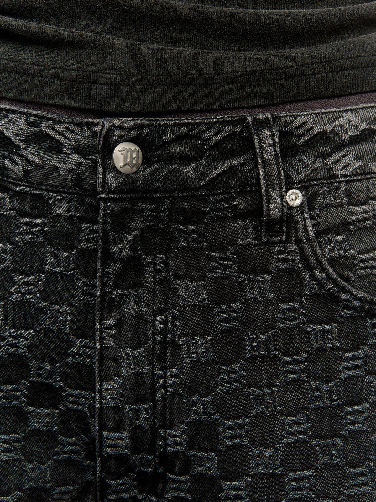 Jeans Austin Monogram Washed Black