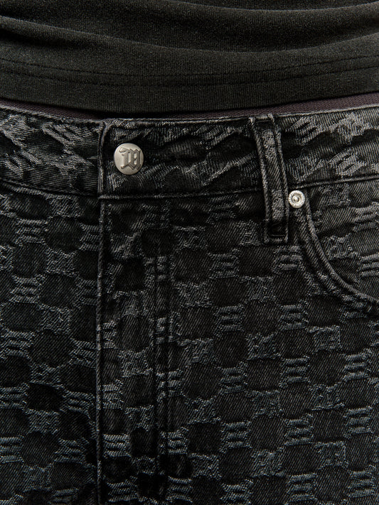 Jeans Austin Monogram Washed Black