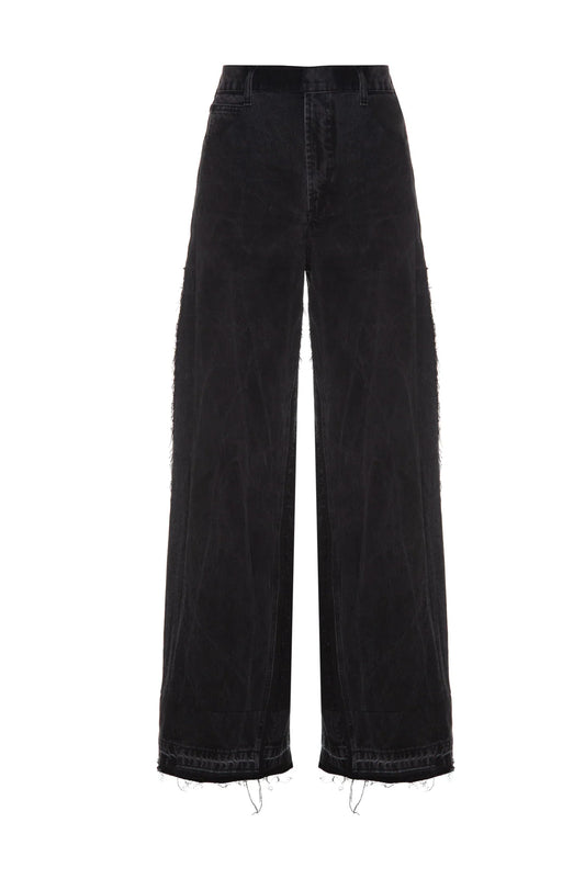 Jeans Reworked Wide Black