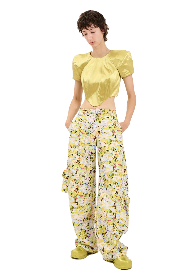 Pants Lawn Cargo Flower