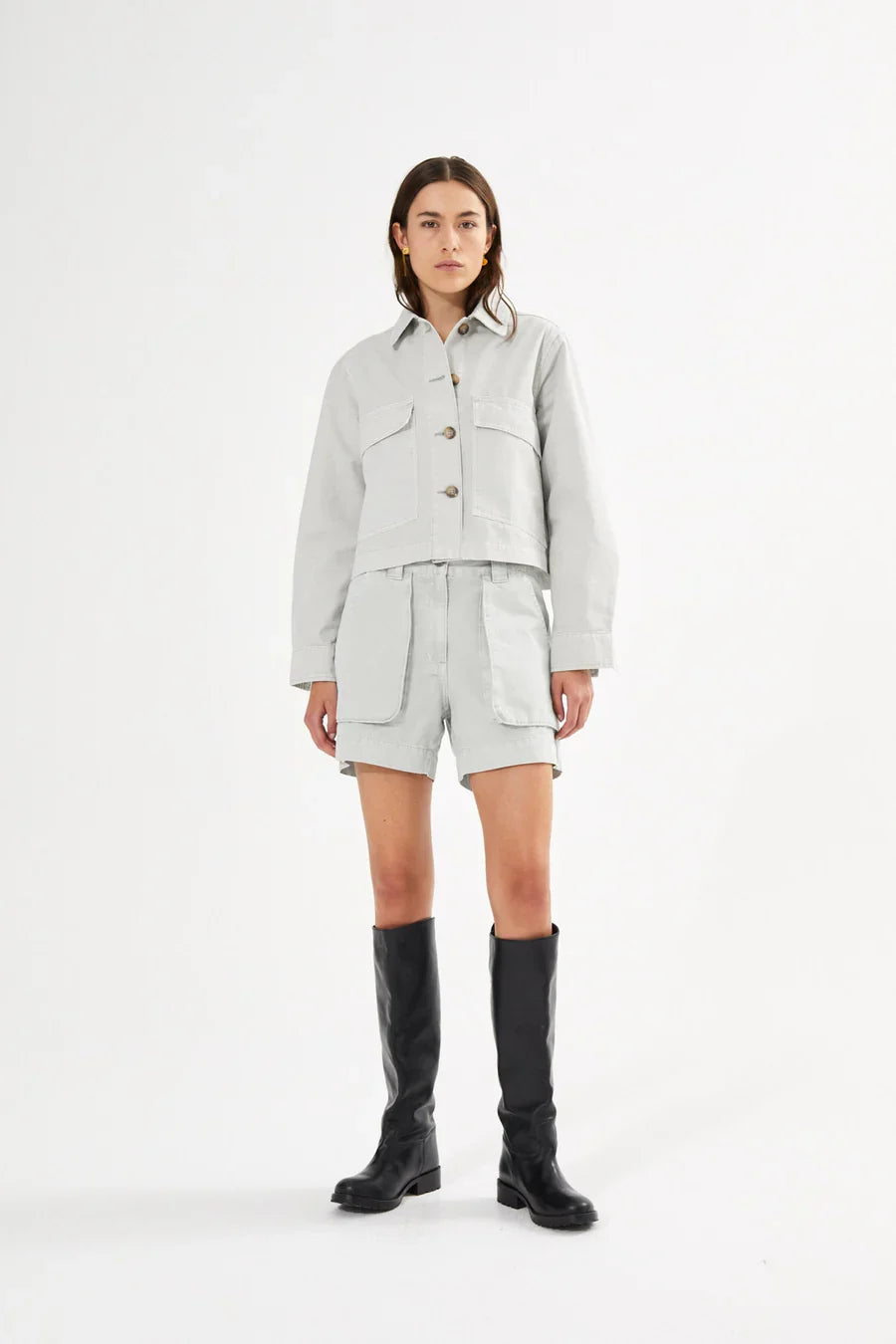 Jacket Neva Canvas Light Grey
