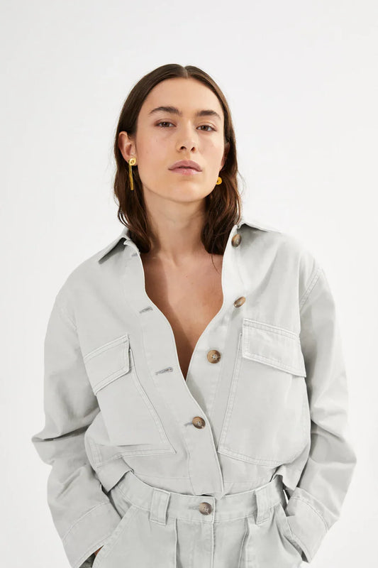 Jacket Neva Canvas Light Grey