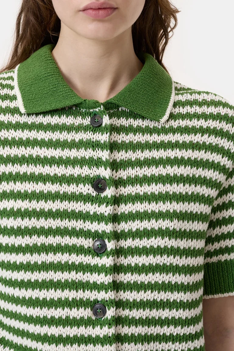 T-shirt Cardigan Matcha Green
