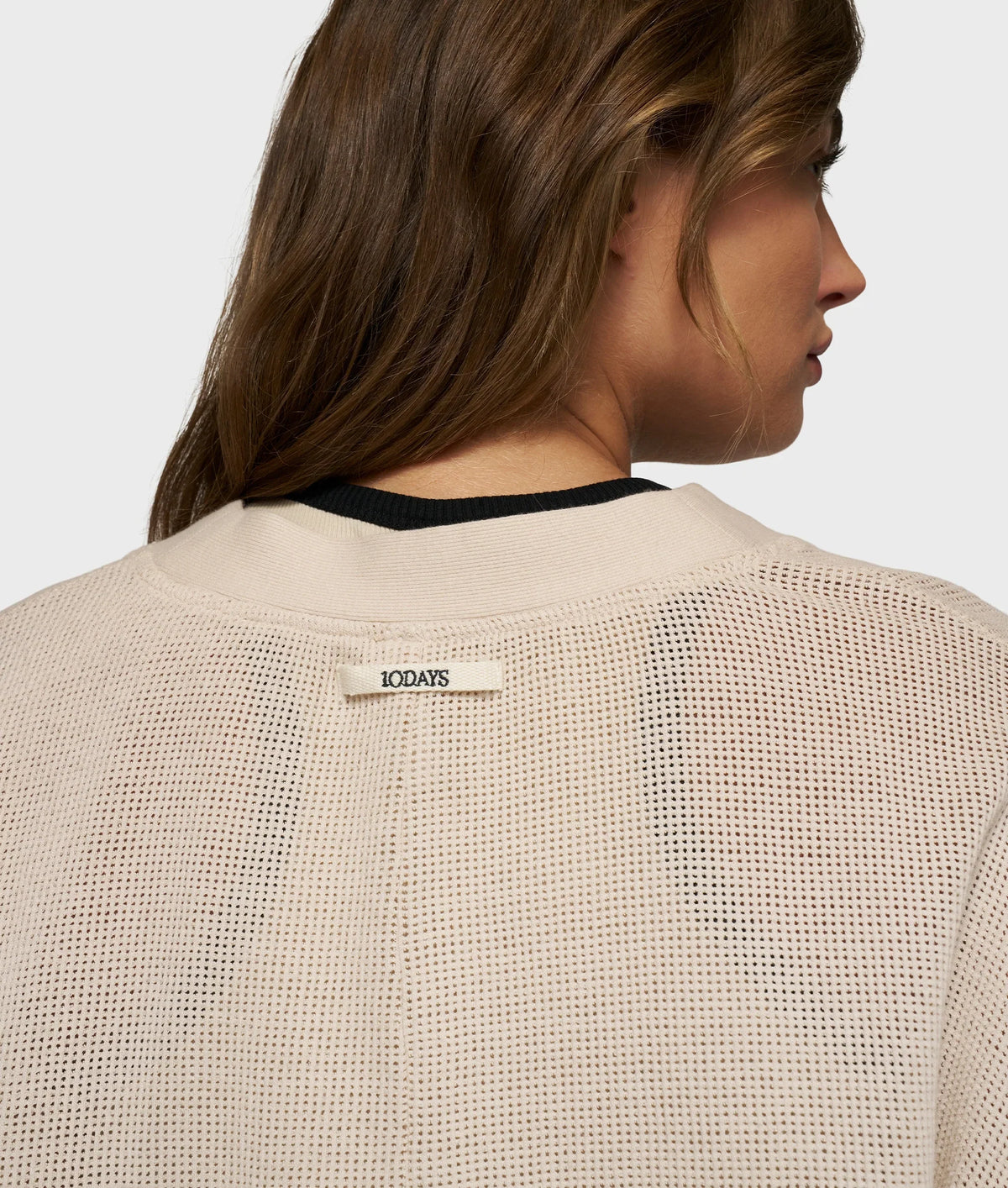 Cardigan V-Neck Mesh