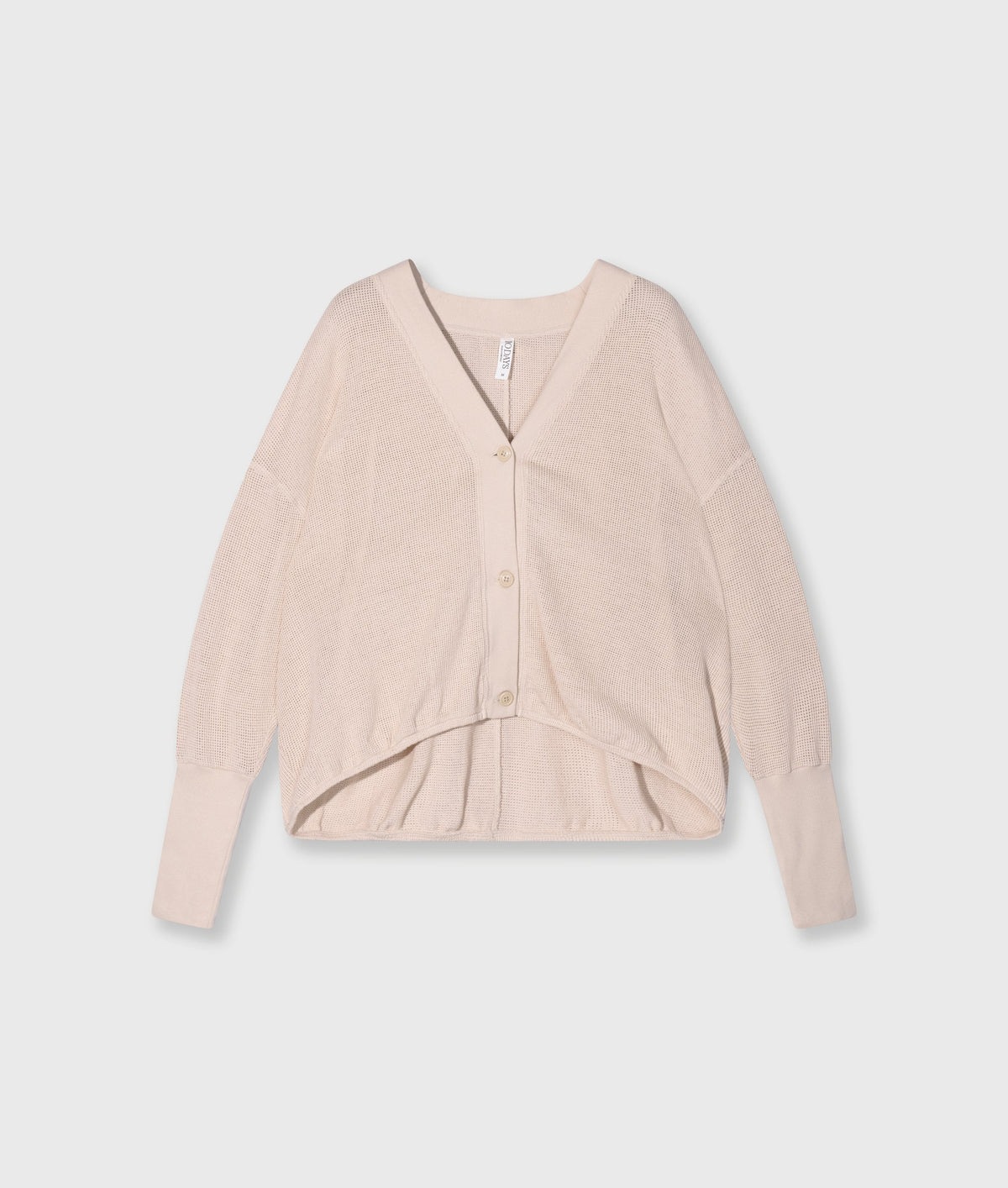 Cardigan V-Neck Mesh