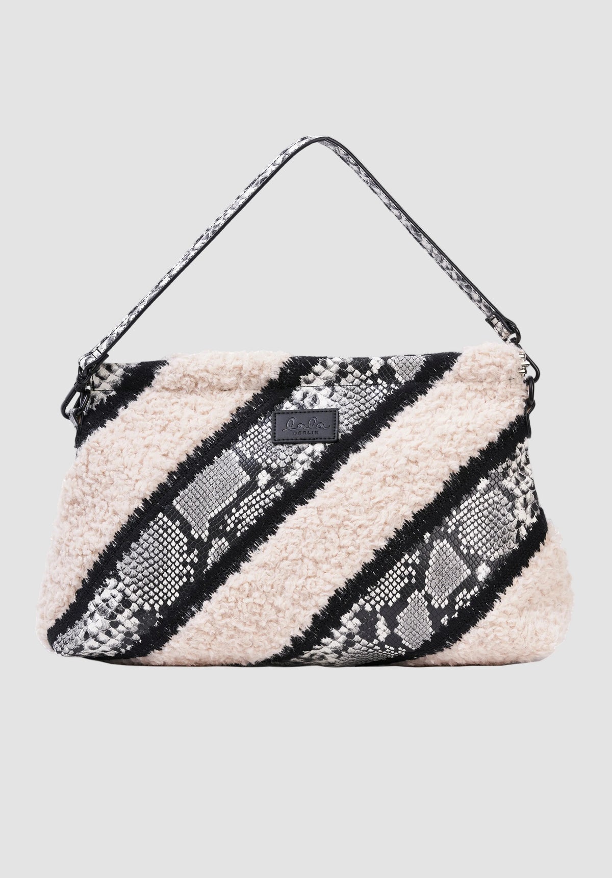 Clutch Marit Shearling Snake - Via Store