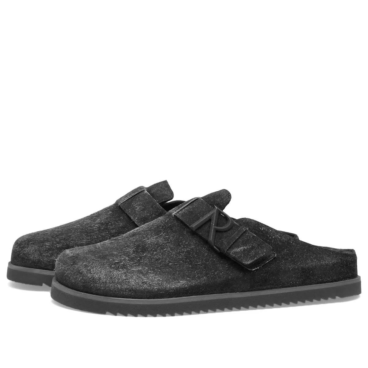 Slippers Hairy Off Black