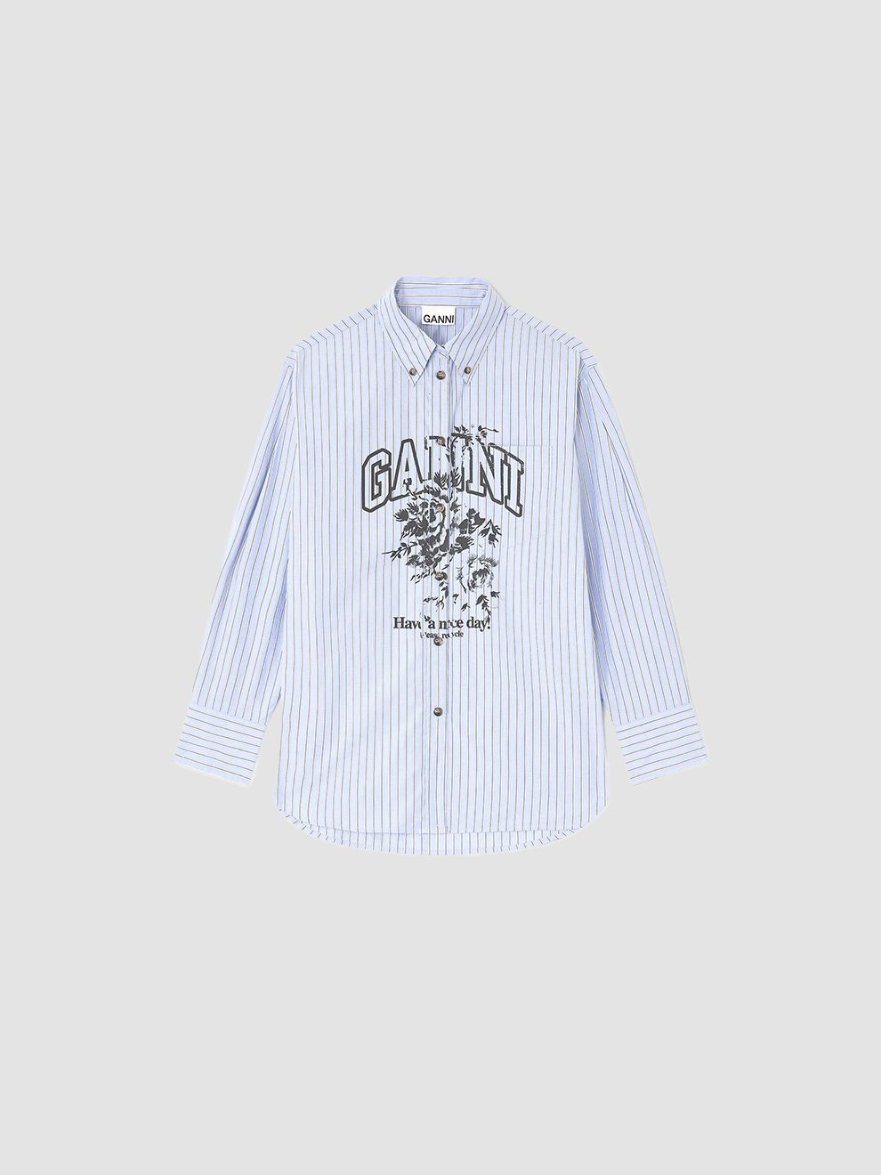 Shirt Stripe Logo Blue