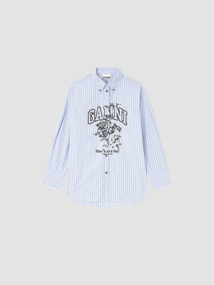 Shirt Stripe Logo Blue