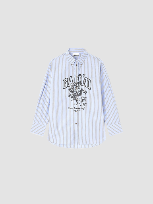 Shirt Stripe Logo Blue