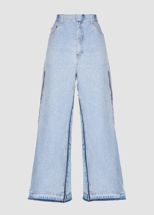 Jeans Reworked Wide Blue