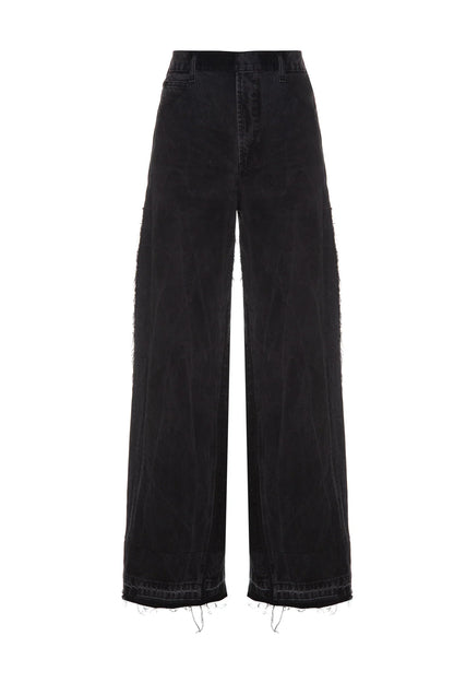 Jeans Reworked Wide Black