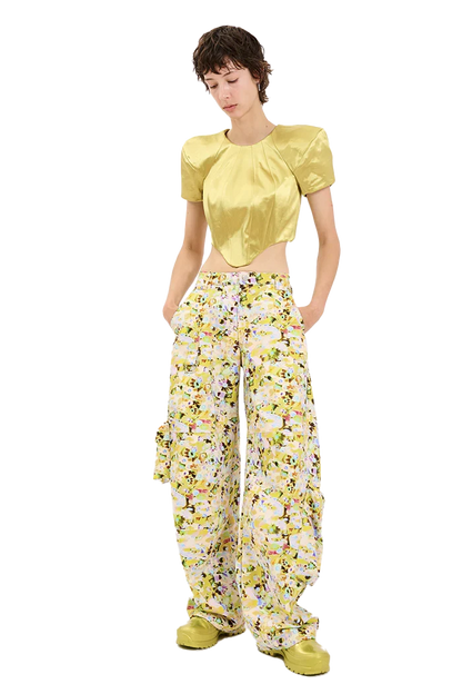 Pants Lawn Cargo Flower