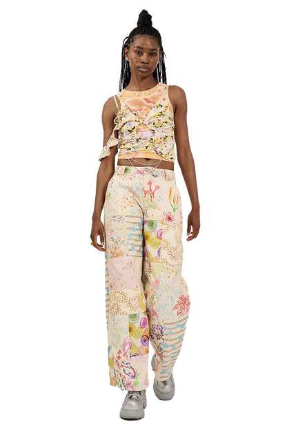 Pants Patchwork Lawn Doodle