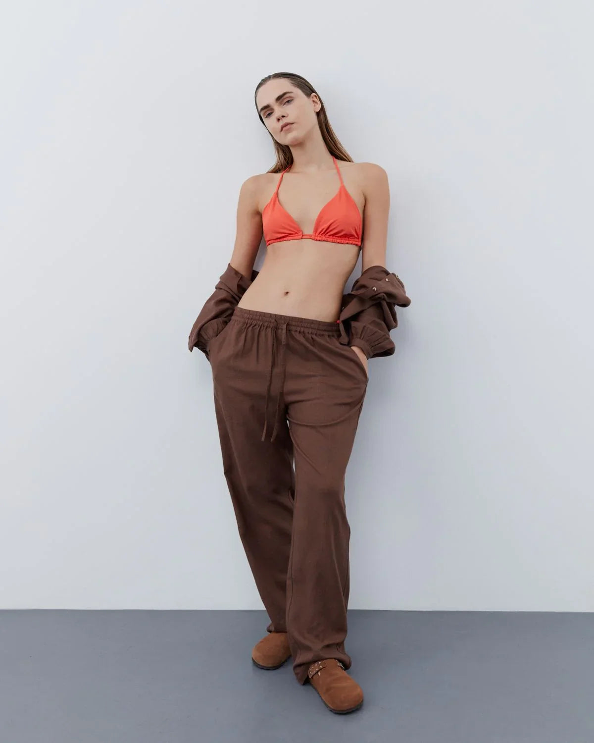 Pants Chocolate Brown