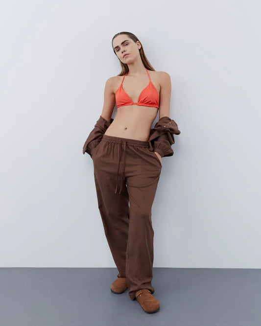 Pants Chocolate Brown