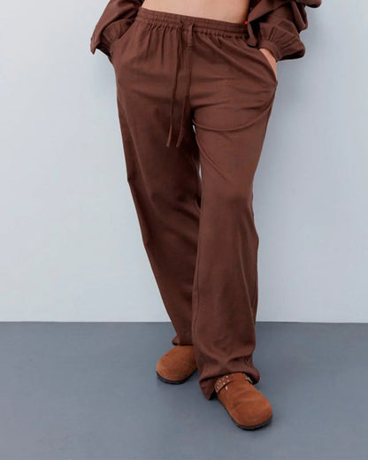 Pants Chocolate Brown