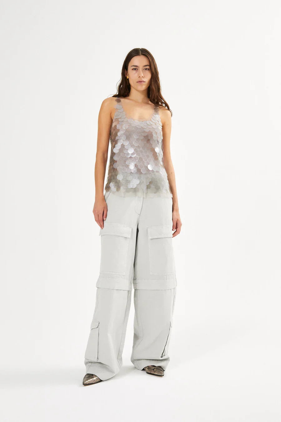 Pants Pammi Canvas Light Grey