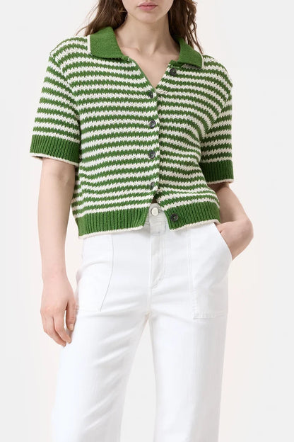 T-shirt Cardigan Matcha Green