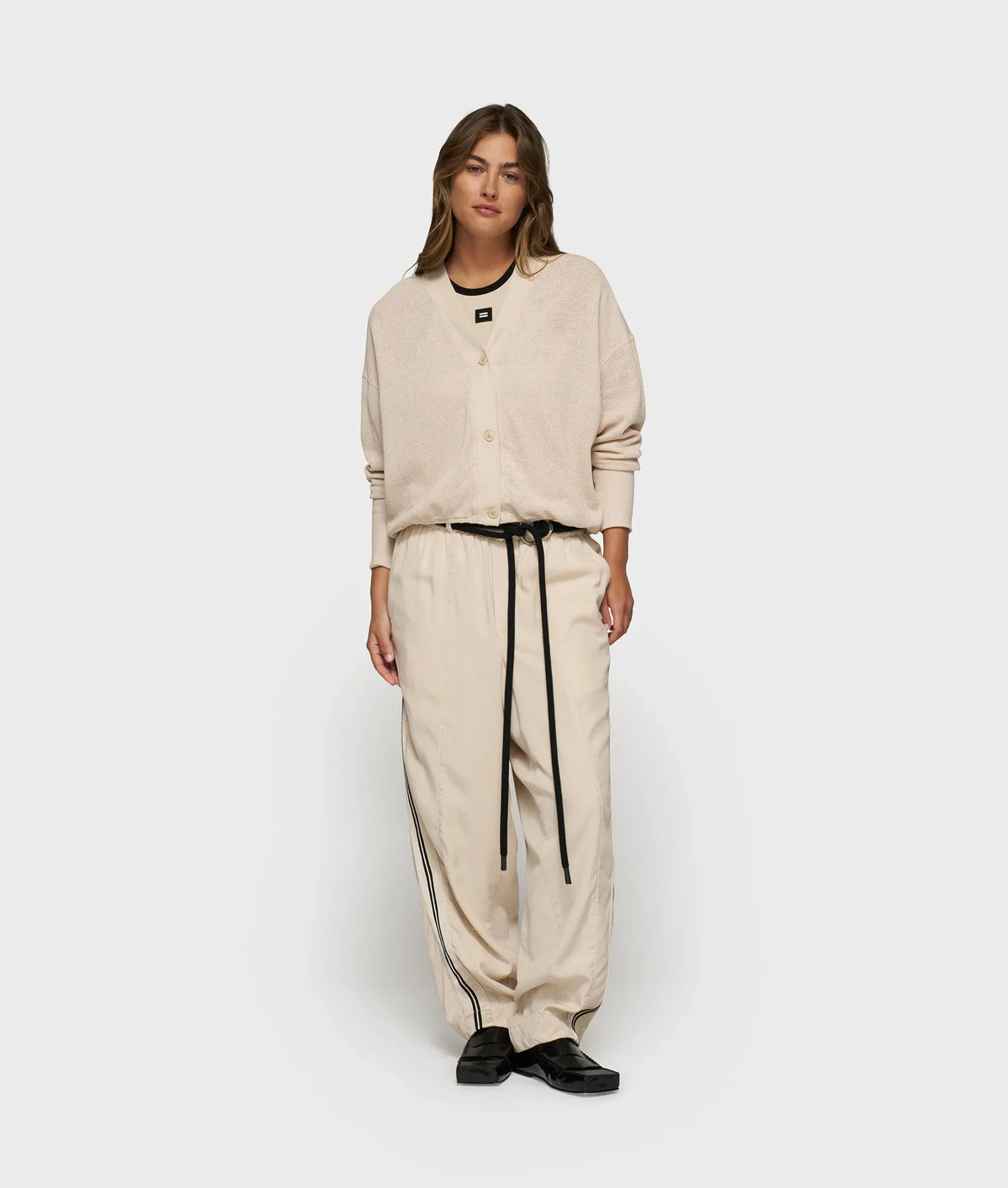 Cardigan V-Neck Mesh