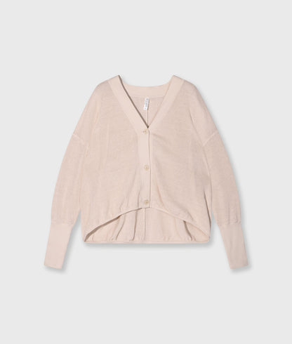 Cardigan V-Neck Mesh