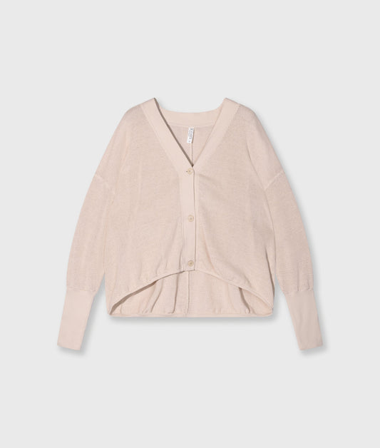 Cardigan V-Neck Mesh