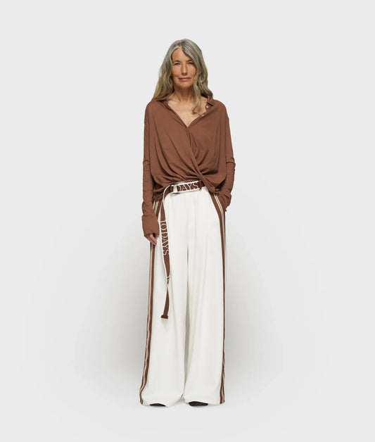 Pants Wide Tape Ecru