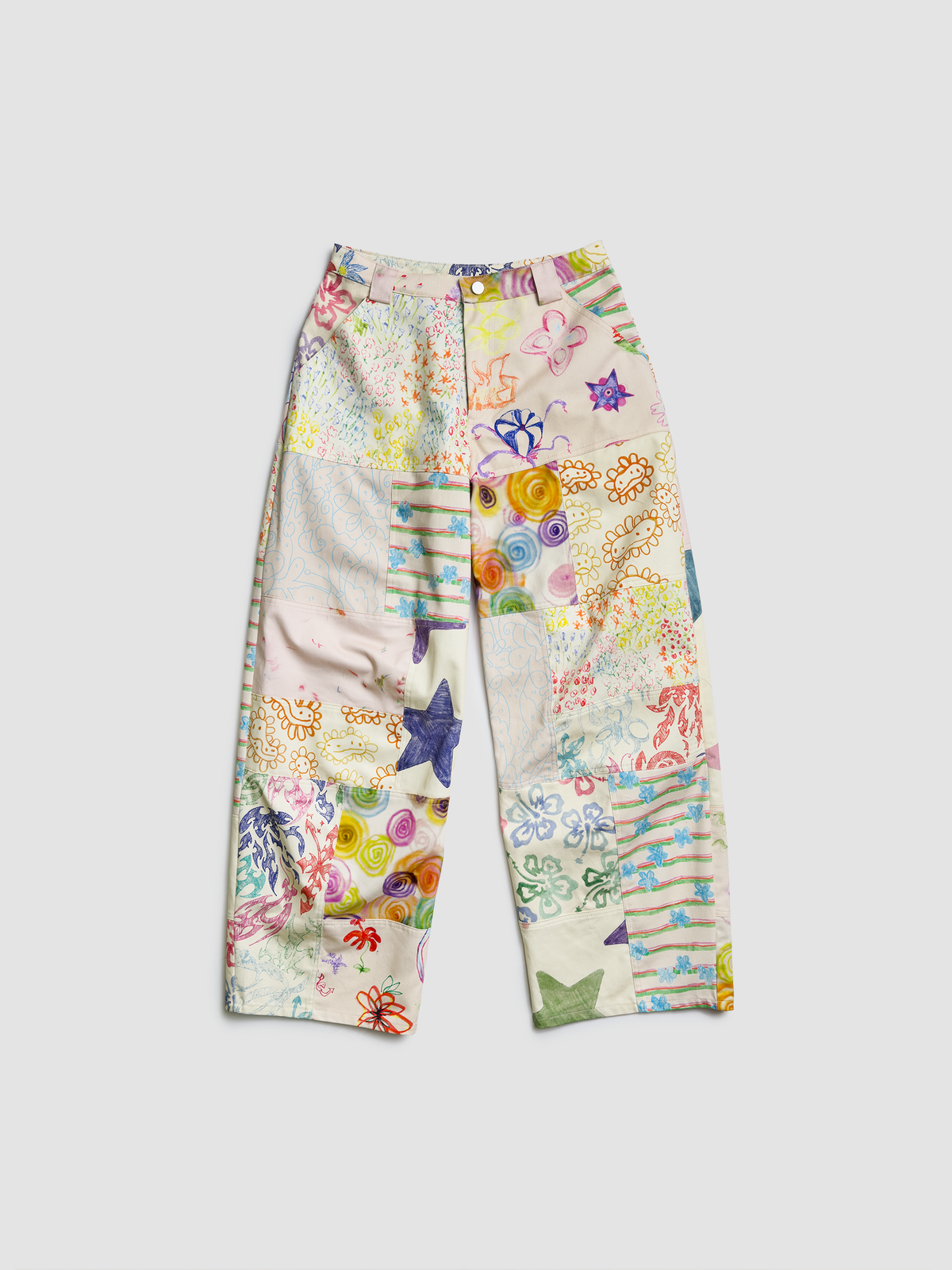 Pants Patchwork Lawn Doodle