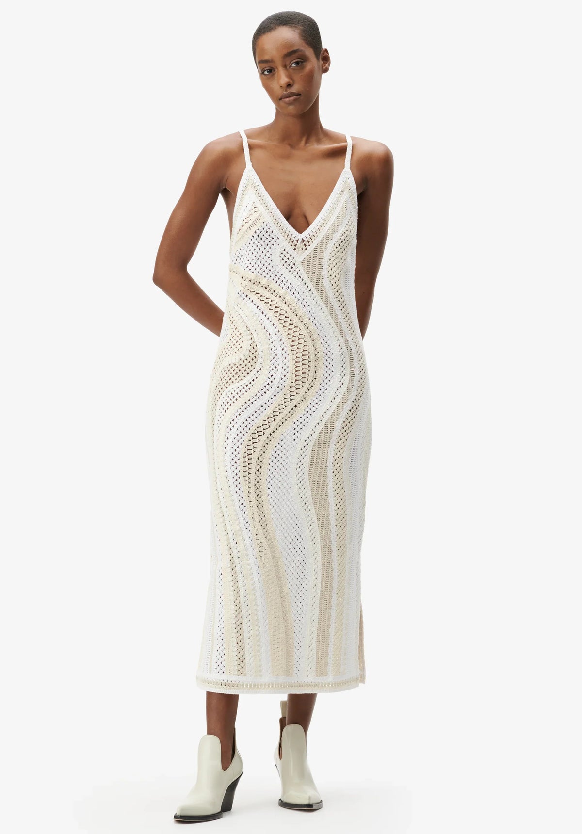 Dress Kalina Egret Swirl