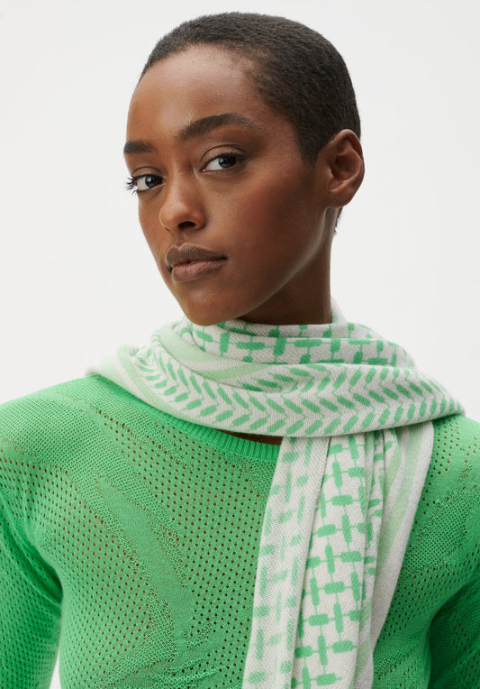 Scarf Triangle M Light Green - Via Store