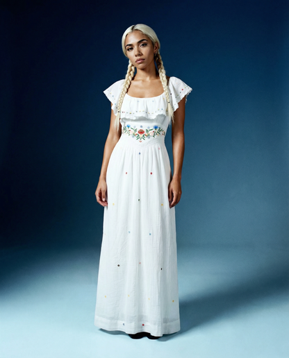 Dress Ebony Petunia Ivory