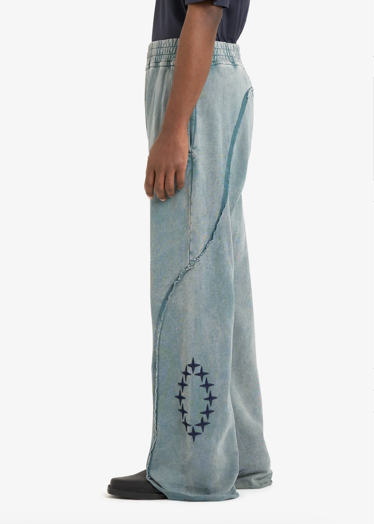 Pants Loose Sweat Pale Blue
