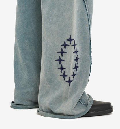 Pants Loose Sweat Pale Blue