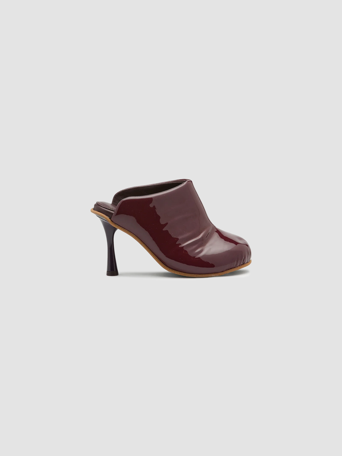 Heels Puffy Mule Shiny