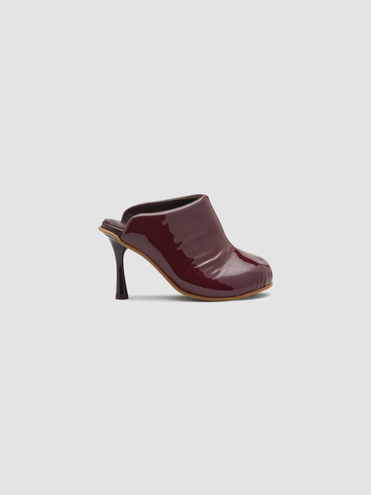 Heels Puffy Mule Shiny