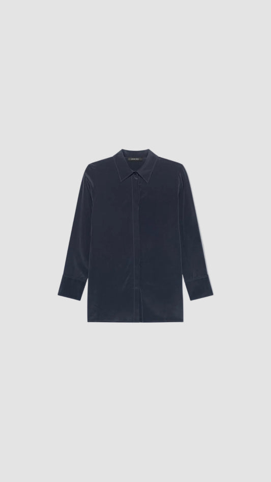 Silk Blend Blouse - Via Store