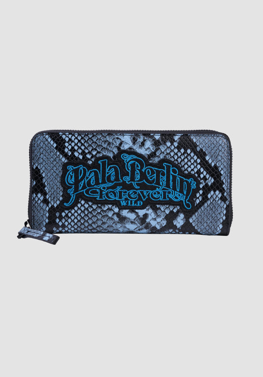 Wallet Winny Blue Ibiza Snake - Via Store
